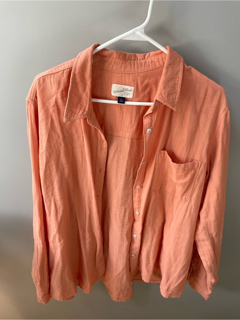 Universal Thread Button-Up Shirt with Pocket